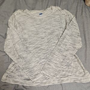 Old Navy Black and White Striped Top